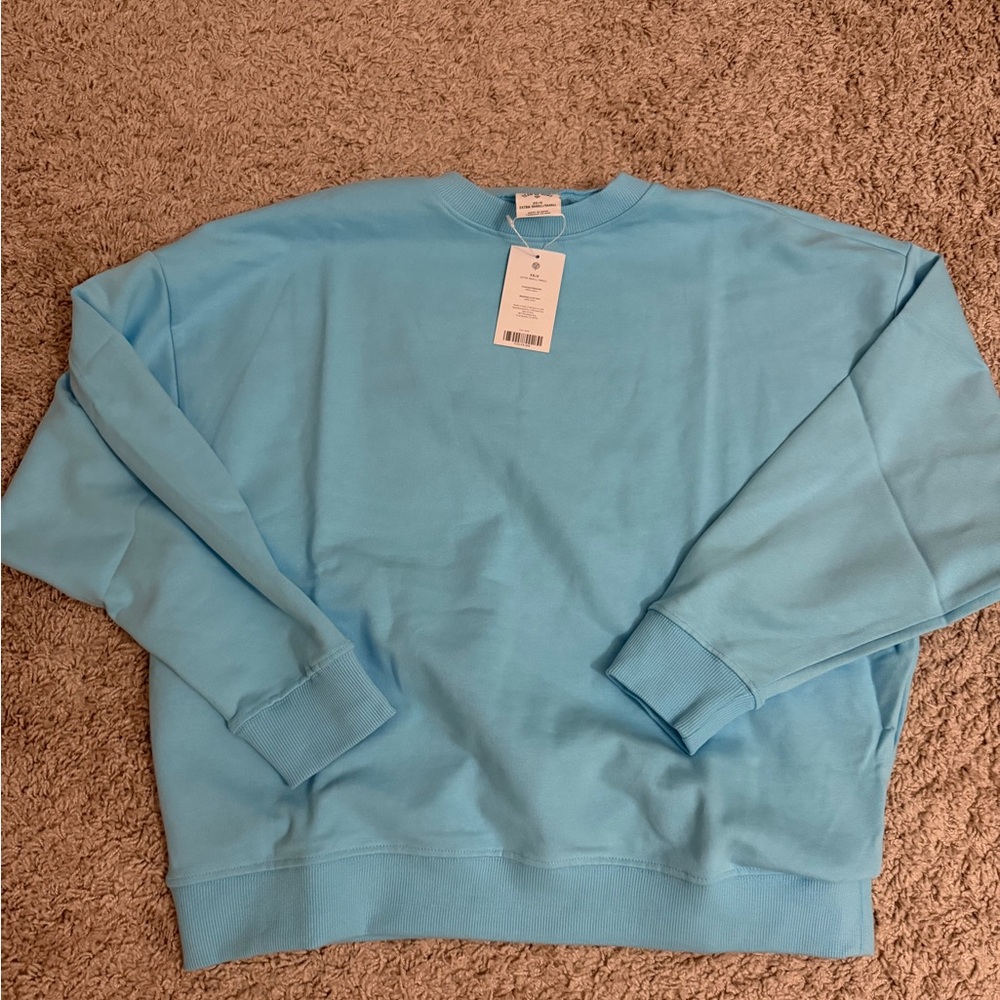 NWT Women's Year of Ours Sky Blue Crewneck Sweater